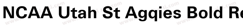 NCAA Utah St Agqies Bold Reg字体转换